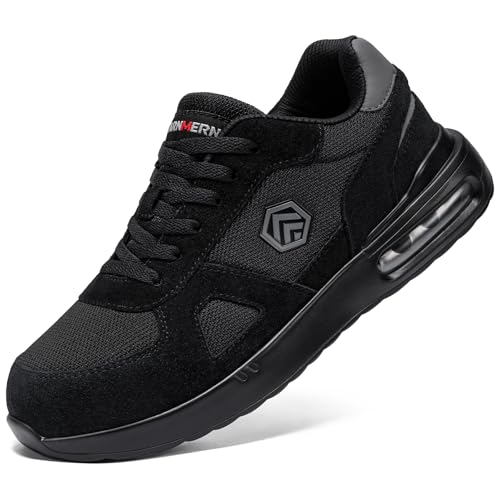 LARNMERN PRO Arbeitsschuhe Herren Sicherheitsschuhe Herren Arbeitsschuhe mit Stahlkappe Leicht Sportlich Schutzschuhe Mitternachtsschwarz Größe 41 EU LARNMERN PRO Arbeitsschuhe Herren Sicherheitsschuhe Herren Arbeitsschuhe mit Stahlkappe Leicht Sportlich Schutzschuhe Mitternachtsschwarz Größe 41 EU von LARNMERN PRO