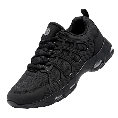 LARNMERN Kochschuhe Herren Arbeitsschuhe Küche rutschfeste SRC Koch Schuhe Komfort Laufsohle Non-Slip Herren Dämpfung Luftkissen(Schwarz,41) von LARNMERN