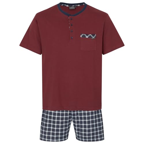 LAROG Schlafanzug - Pyjama - Shorty - Short Set - Nachtwäsche Oeko-TEX Standard 100 und BCI ausgezeichnet für Herren von LAROG