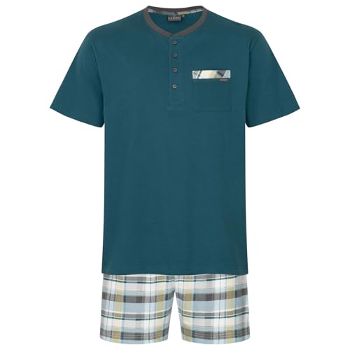LAROG Schlafanzug - Pyjama - Shorty - Short Set - Nachtwäsche Oeko-TEX Standard 100 und BCI ausgezeichnet für Herren von LAROG