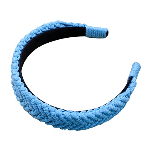Breite Haarbänder für Damen, rutschfest, handgewebt, Baumwolle, geflochtene Kopfbedeckung, böhmisches geflochtenes Stirnband, Bohemian-Turban, breites Haarband für Frauen Breite Haarbänder für Damen, rutschfest, handgewebt, Baumwolle, geflochtene Kopfbedeckung, böhmisches geflochtenes Stirnband, Bohemian-Turban, breites Haarband für Frauen von LARUISEE