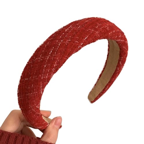 Stirnbänder mit Festival-Thema für Damen, französisches rotes Stirnband, weiches Schaumstoff-Haarband, Make-up-Werkzeug, Mädchen, Kopfschmuck, Zubehör, Haarschmuck, Haarreifen, festliche Kopfbedeckung Stirnbänder mit Festival-Thema für Damen, französisches rotes Stirnband, weiches Schaumstoff-Haarband, Make-up-Werkzeug, Mädchen, Kopfschmuck, Zubehör, Haarschmuck, Haarreifen, festliche Kopfbedeckung von LARUISEE
