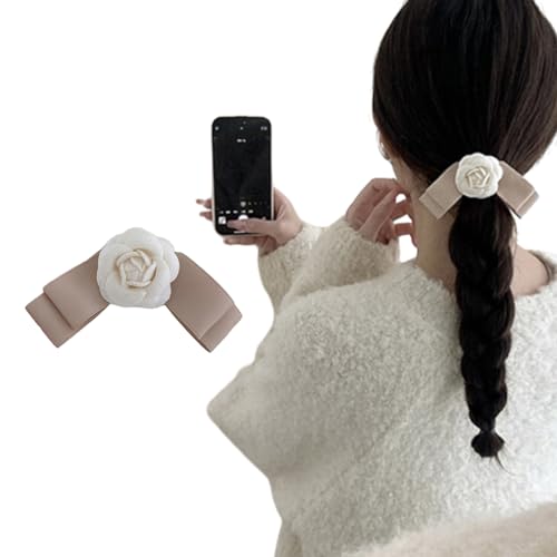 Y2K Haarspange mit niedlicher Kamelie, rosa Blume, wunderschöne Teenager-Haarnadel, süßes handgefertigtes Haarnadel-Zubehör für Damen, Blumen-Haarspangen Y2K Haarspange mit niedlicher Kamelie, rosa Blume, wunderschöne Teenager-Haarnadel, süßes handgefertigtes Haarnadel-Zubehör für Damen, Blumen-Haarspangen von LARUISEE