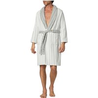 LASA Herren Bademantel grau Baumwoll-Frottee von LASA