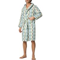 LASA Herren Kapuzenbademantel mehrfarbig Baumwoll-Frottee von LASA