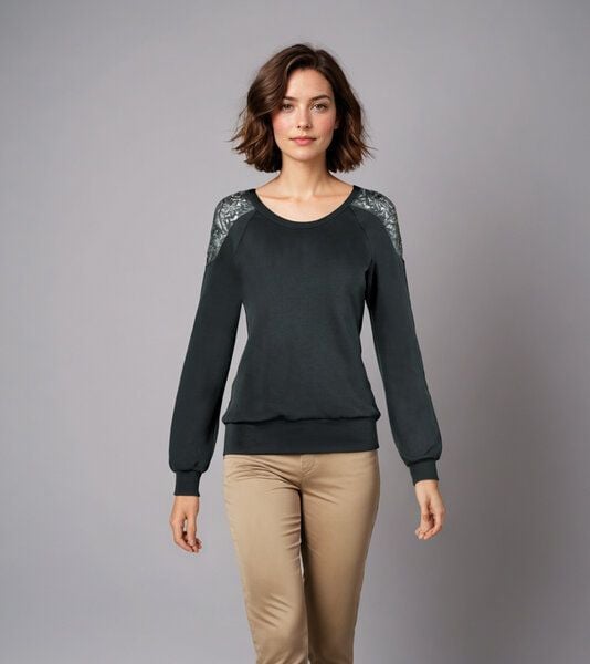 LASALINA Warm - Sweatshirt mit Spitze von LASALINA