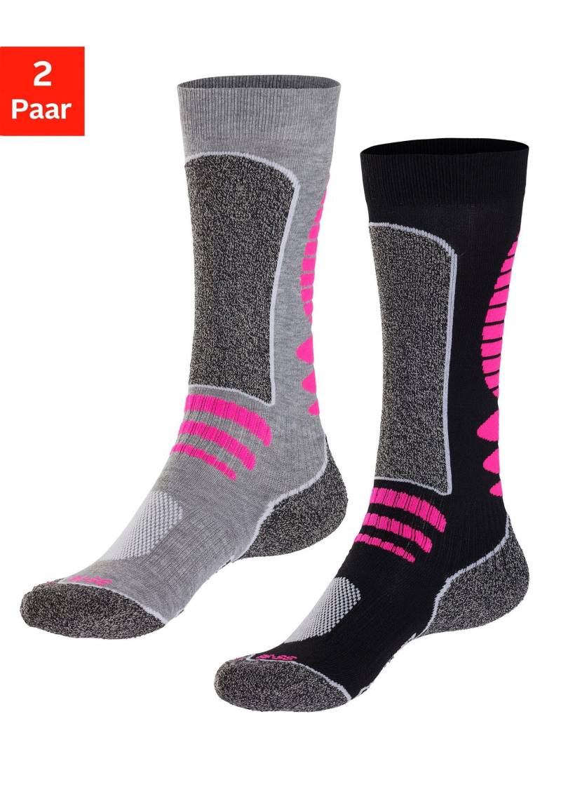 Große Größen: Skisocken, schwarz+grau, Gr.35/38-39/42 von LASCANA ACTIVE