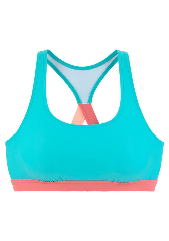 LASCANA ACTIVE Bustier-Bikini-Top Janni, mit kontrastfarbenen Details von LASCANA ACTIVE