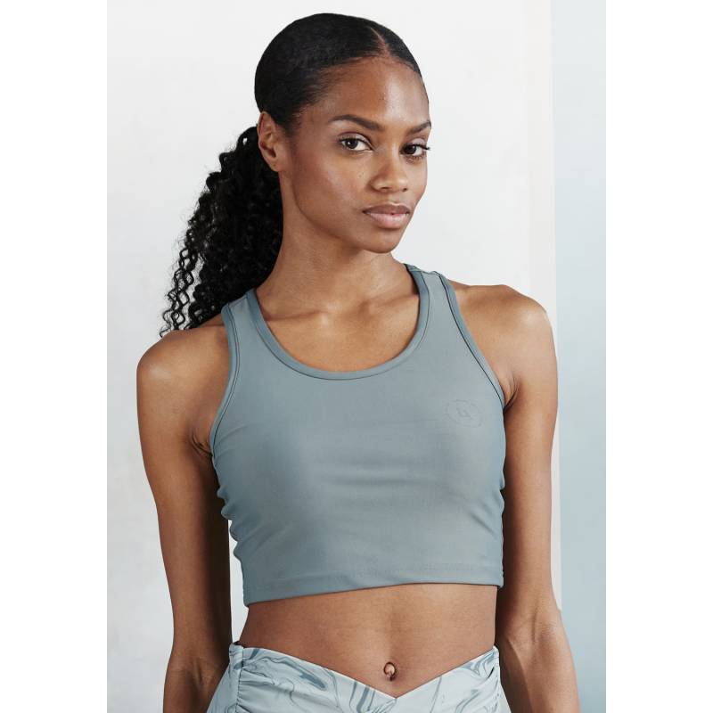 LASCANA ACTIVE Crop-Top Damen dunkelgrün Gr.L (44/46) von LASCANA ACTIVE