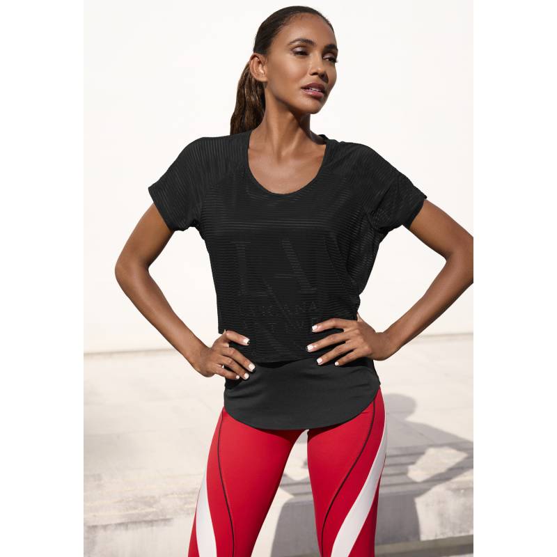 LASCANA ACTIVE Funktionsshirt Damen schwarz Gr.XL (48/50) von LASCANA ACTIVE