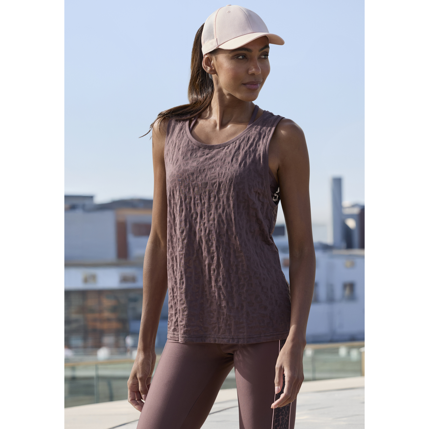 LASCANA ACTIVE Funktionstop Damen braun Gr.S (36/38) von LASCANA ACTIVE