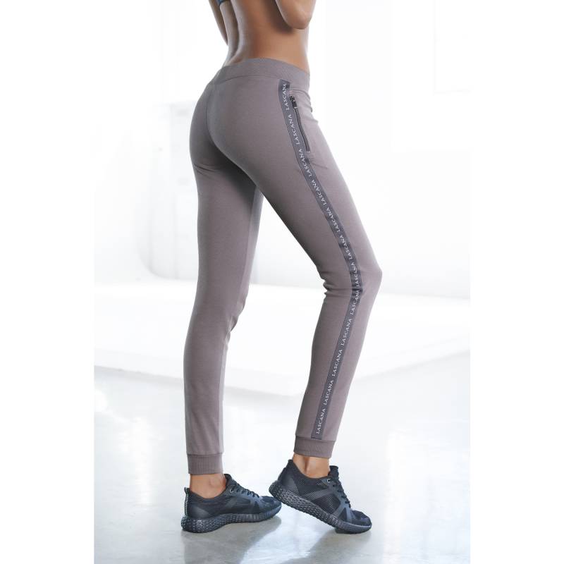 LASCANA ACTIVE Jogginghose Damen stone Gr.M (40/42) von LASCANA ACTIVE