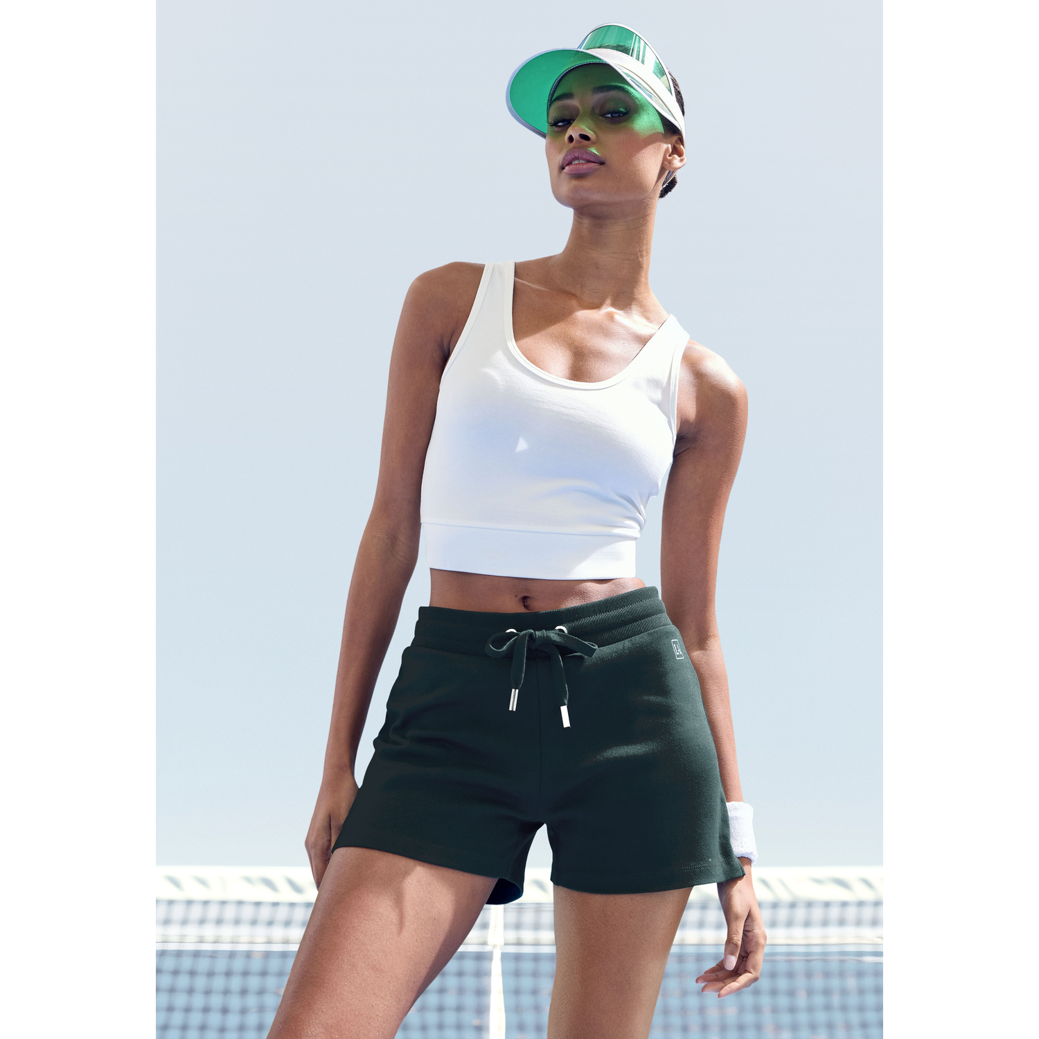 LASCANA ACTIVE Shorts Damen petrol Gr.XS (32/34) von LASCANA ACTIVE