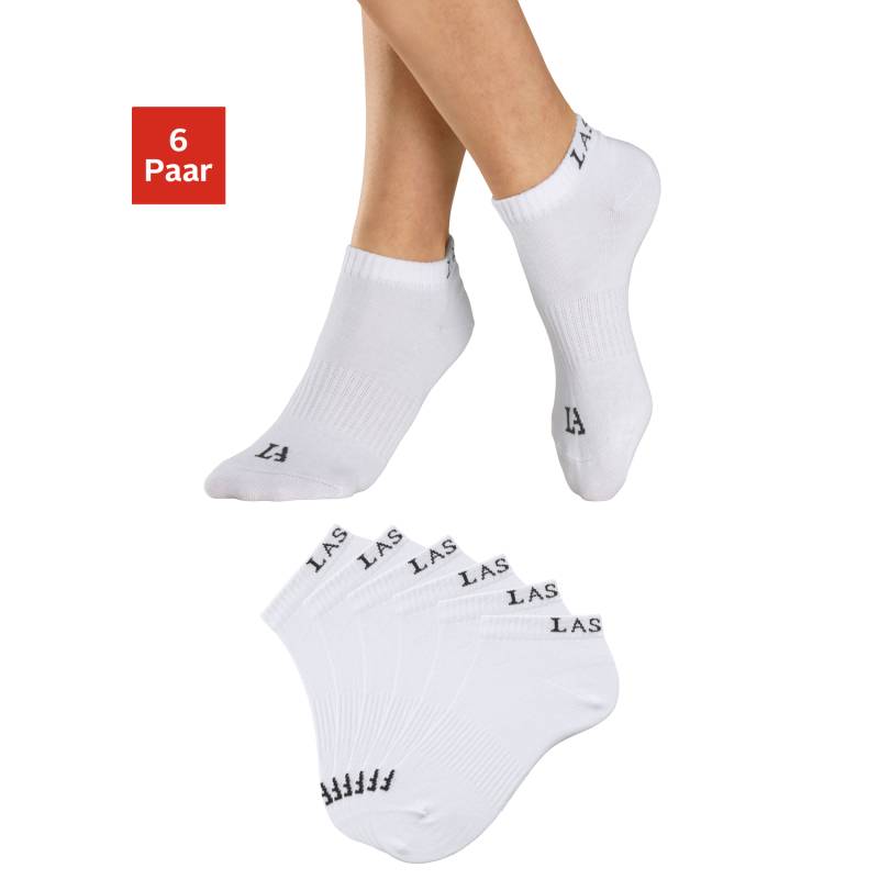 LASCANA ACTIVE Sneakersocken Damen 6x weiß Gr.39/42 von LASCANA ACTIVE