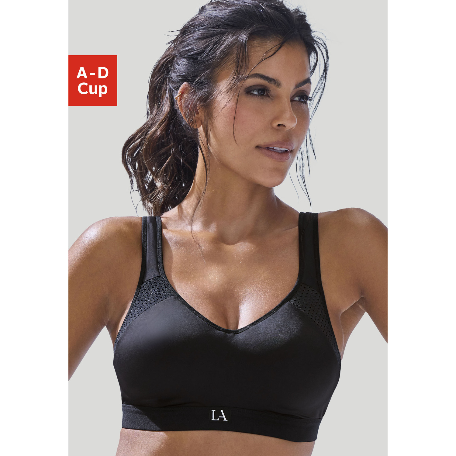 LASCANA ACTIVE Sport-BH Damen schwarz Gr.70C von LASCANA ACTIVE