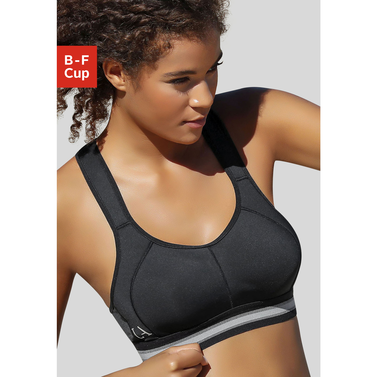 LASCANA ACTIVE Sport-BH Damen schwarz Gr.80C von LASCANA ACTIVE