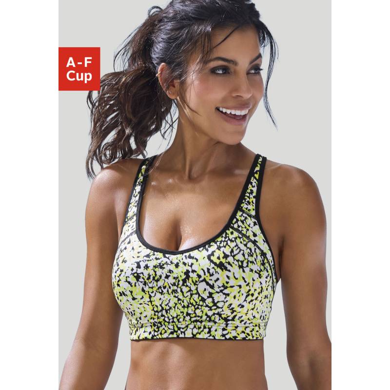 LASCANA ACTIVE Sport-BH Damen schwarz-print Gr.70F von LASCANA ACTIVE