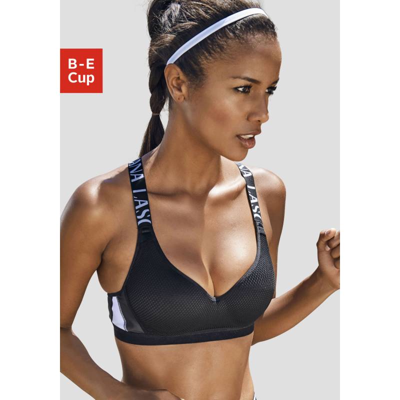 LASCANA ACTIVE Sport-BH Damen schwarz-weiß Gr.90B von LASCANA ACTIVE