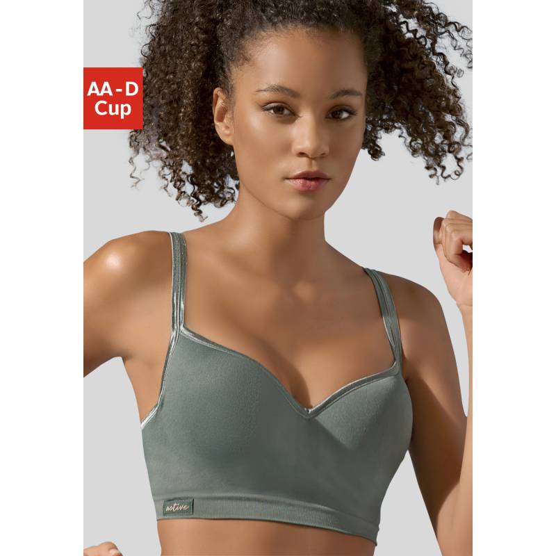LASCANA ACTIVE Sport-Push-up-BH Damen khaki Gr.75C von LASCANA ACTIVE