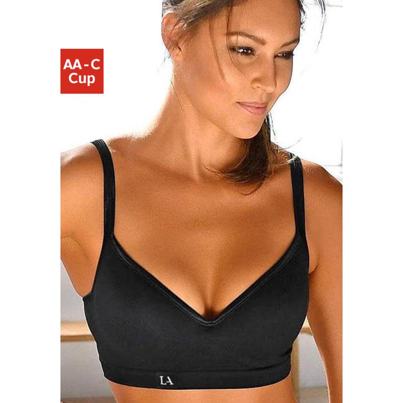 LASCANA ACTIVE Sport-Push-up-BH Damen schwarz Gr.90AA von LASCANA ACTIVE