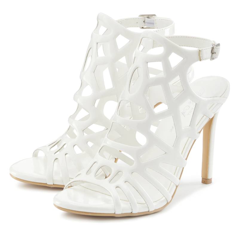 LASCANA BELLE AFFAIRE High-Heel-Sandalette Damen weiß Gr.36 von LASCANA BELLE AFFAIRE