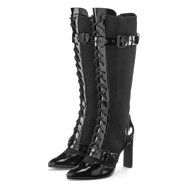 LASCANA BELLE AFFAIRE High-Heel-Stiefel Damen schwarz Gr.41 von LASCANA BELLE AFFAIRE