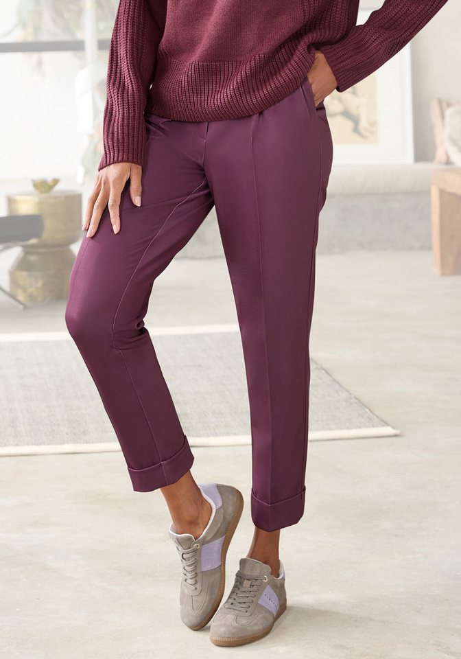 LASCANA 7/8-Hose mit Bügelfalten, schmales Bein von LASCANA