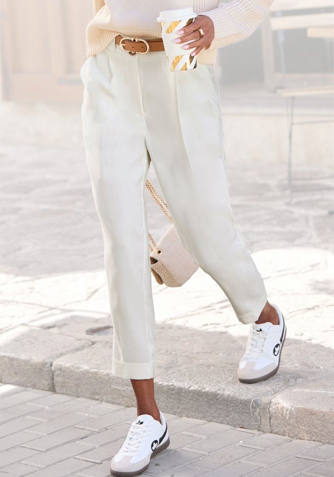 LASCANA 7/8-Hose mit Bügelfalten, schmales Bein von LASCANA