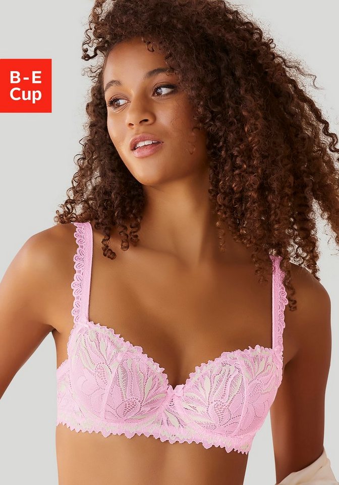 LASCANA Balconette-BH mit extravaganten Spitzenträgern, Dessous von LASCANA