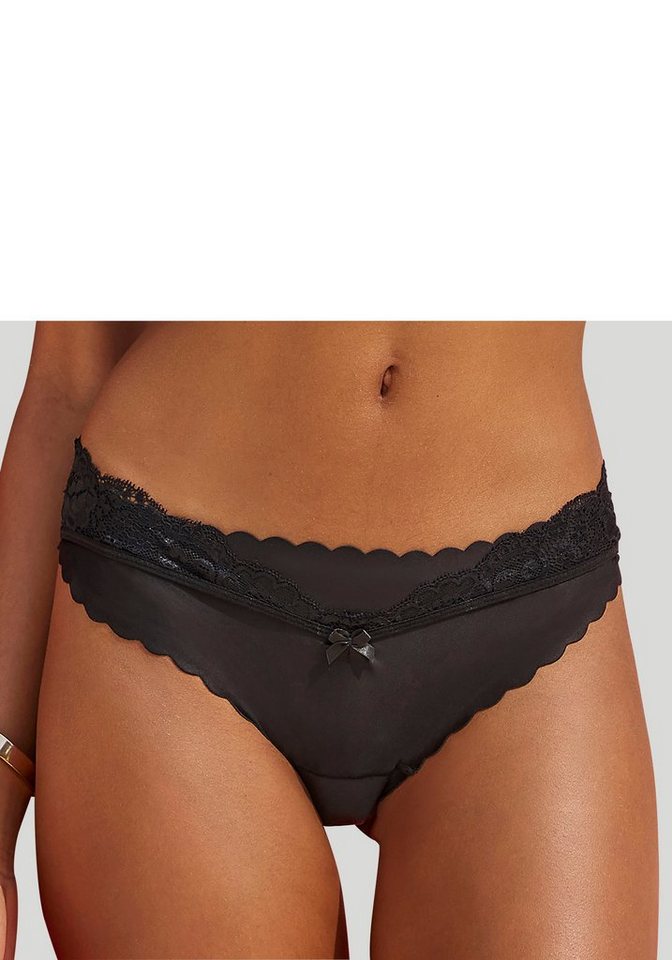 LASCANA Bikinislip mit extra flachen Kanten und feiner Spitze von LASCANA