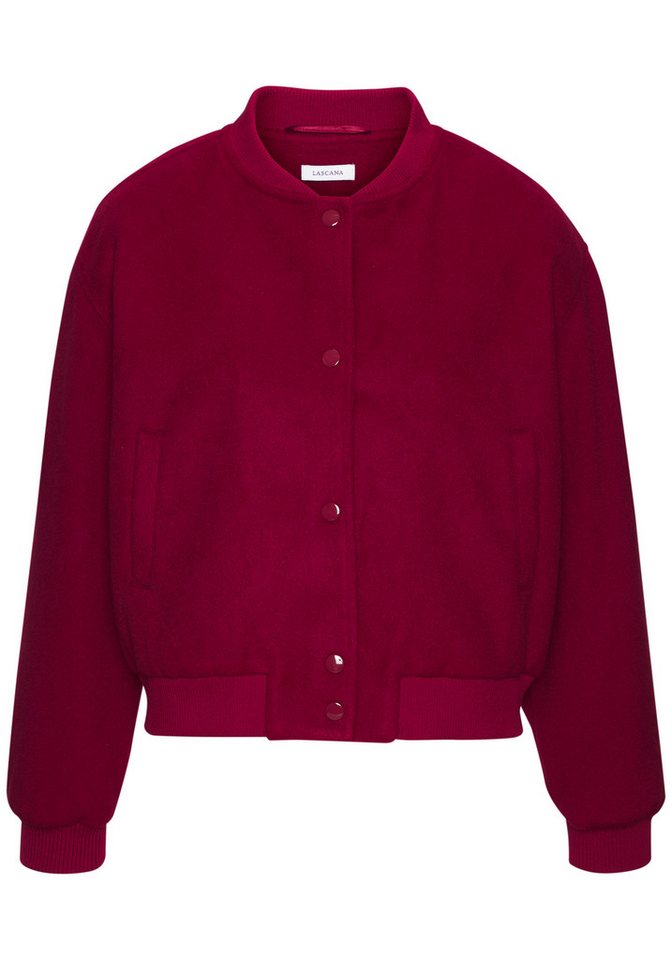LASCANA Bomberjacke mit Rippbündchen, Pilotenjacke mit Druckknöpfen und Taschen von LASCANA