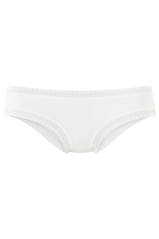 LASCANA Brasilslip (3er-Set) aus elastischer Baumwolle mit weicher Spitze von LASCANA