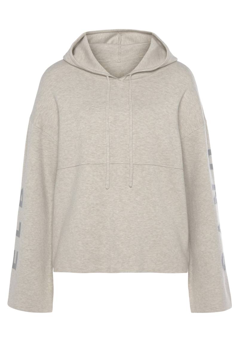 LASCANA - Elbsand LM Knit Hoodie light grey m - Gr. - 36/38 von LASCANA