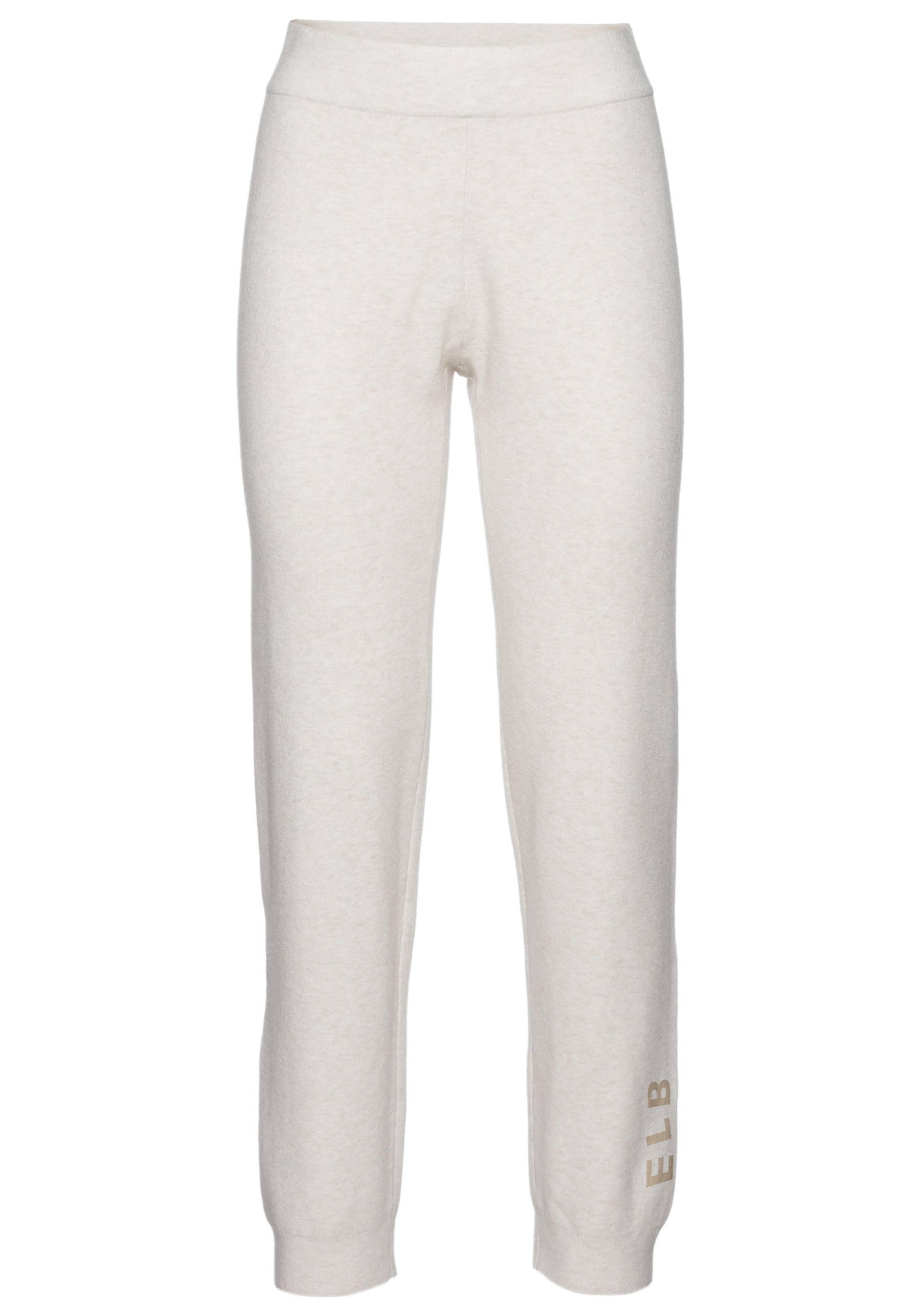 LASCANA - Elbsand LM Knit Pants offwhite mel - Gr. - 32/34 von LASCANA