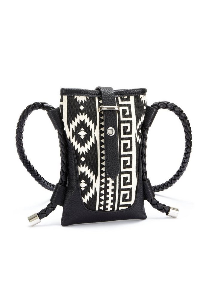 LASCANA Umhängetasche, im Ethno Look, Handytasche, Minibag, Crossbody Bag VEGAN von LASCANA
