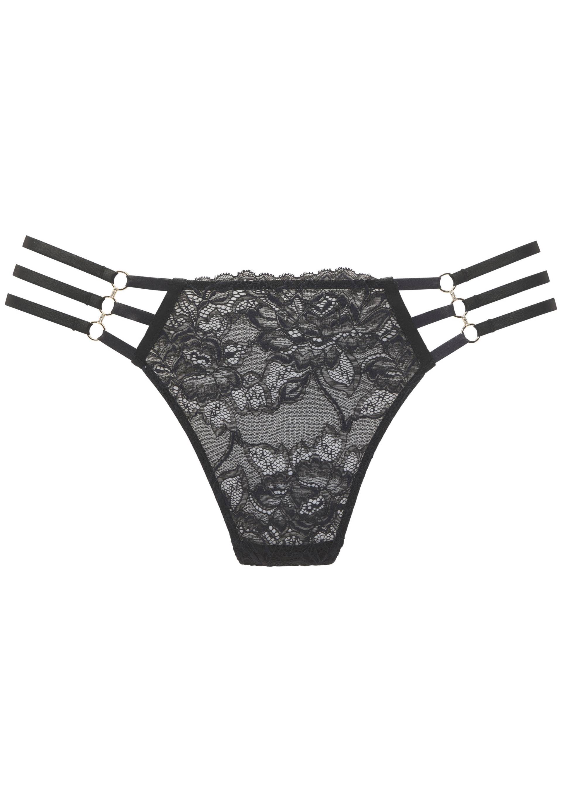 LASCANA - JETTE LM thong ouvert black - Gr. - 36/38 von LASCANA