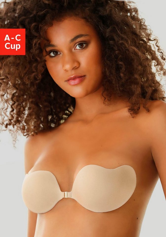 LASCANA Klebe-BH ohne Bügel mit Silikon und praktischem Vorderverschluss von LASCANA