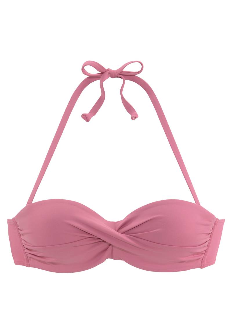 LASCANA - LASCANA Bügel-Bandeau-Top Rosa - Gr. - 44E von LASCANA