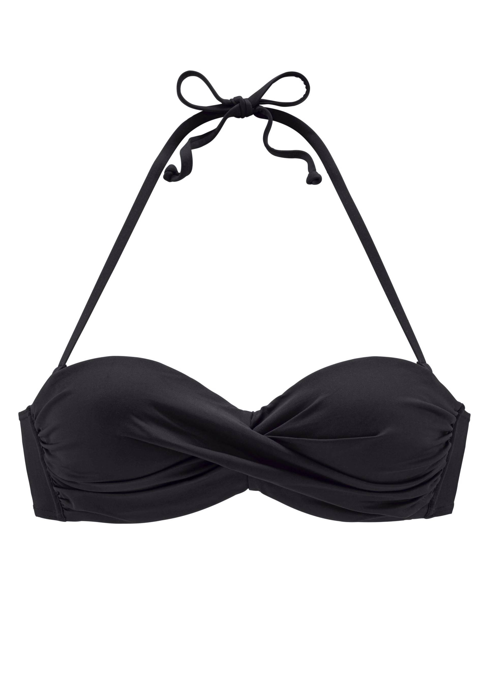 LASCANA - LASCANA Bügel-Bandeau-Top black - Gr. - 40C von LASCANA