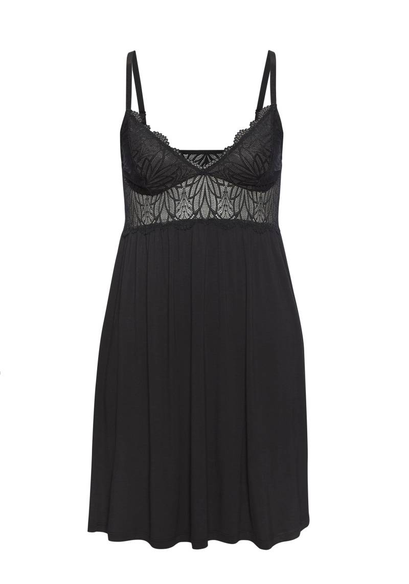 LASCANA - LASCANA LAS Curvy Capsule Neglige black von LASCANA