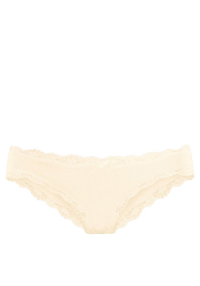 LASCANA - LASCANA Lascana Bikinislip 1x 1xcreme - Gr. - 36/38 von LASCANA