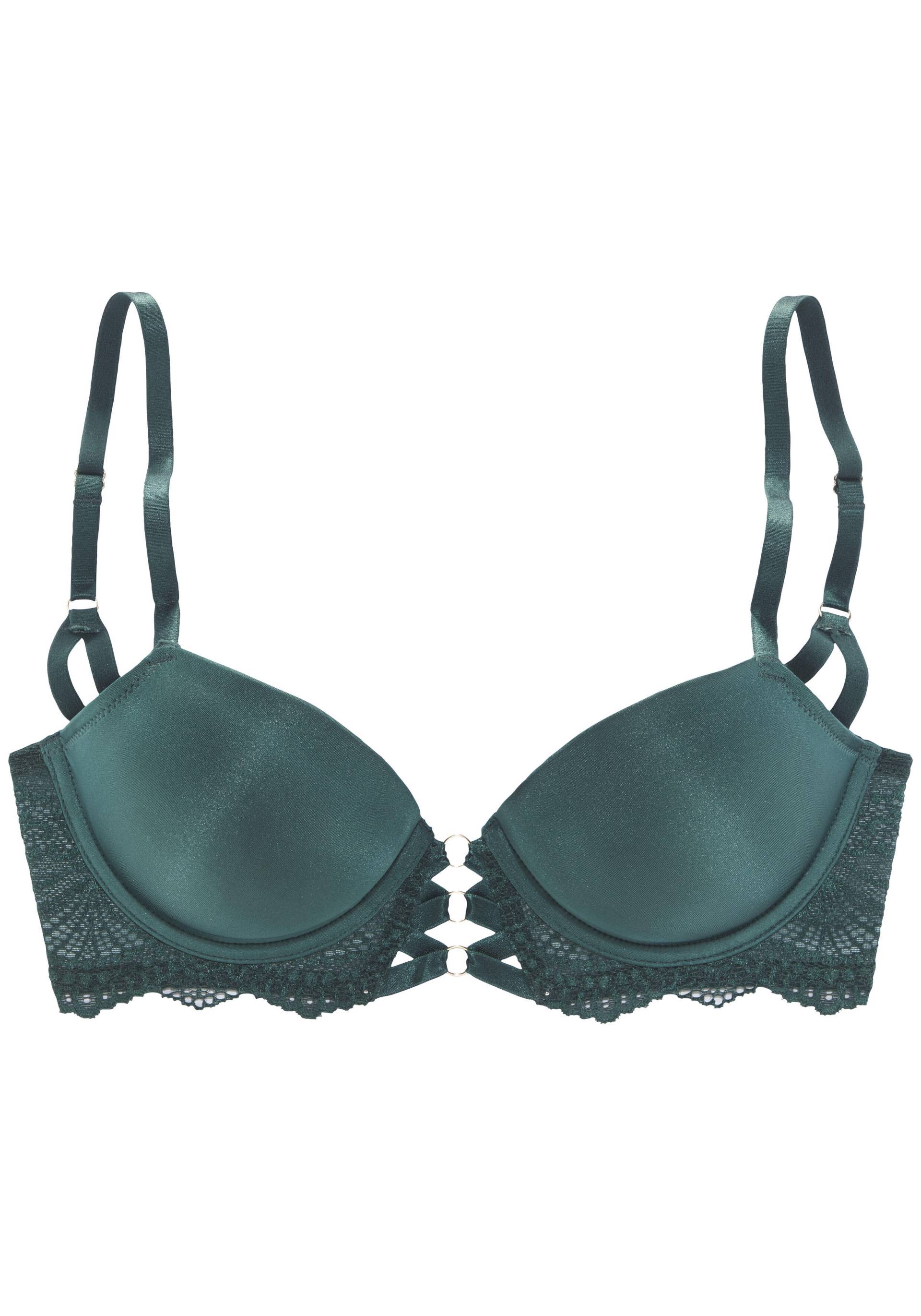 LASCANA - LASCANA Push-up bra fir green - Gr. - 80A von LASCANA