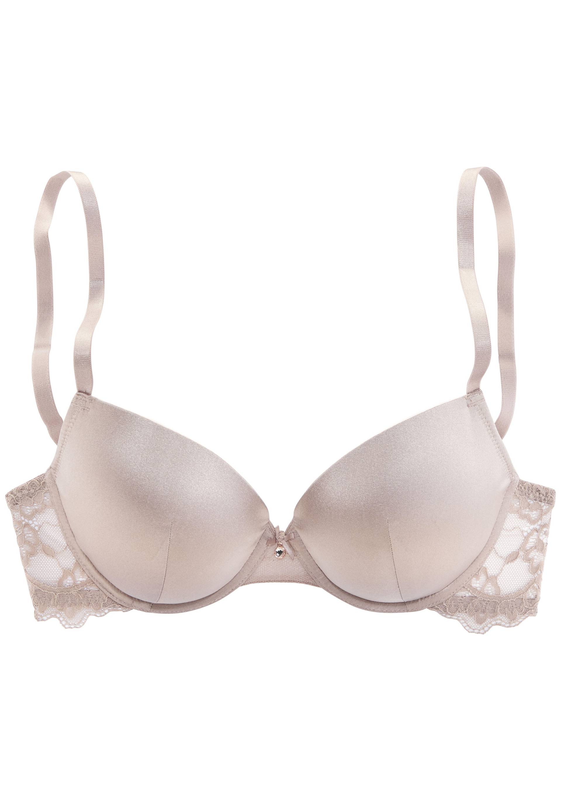 LASCANA - LASCANA Push-up bra in silk sand - Gr. - 85B von LASCANA