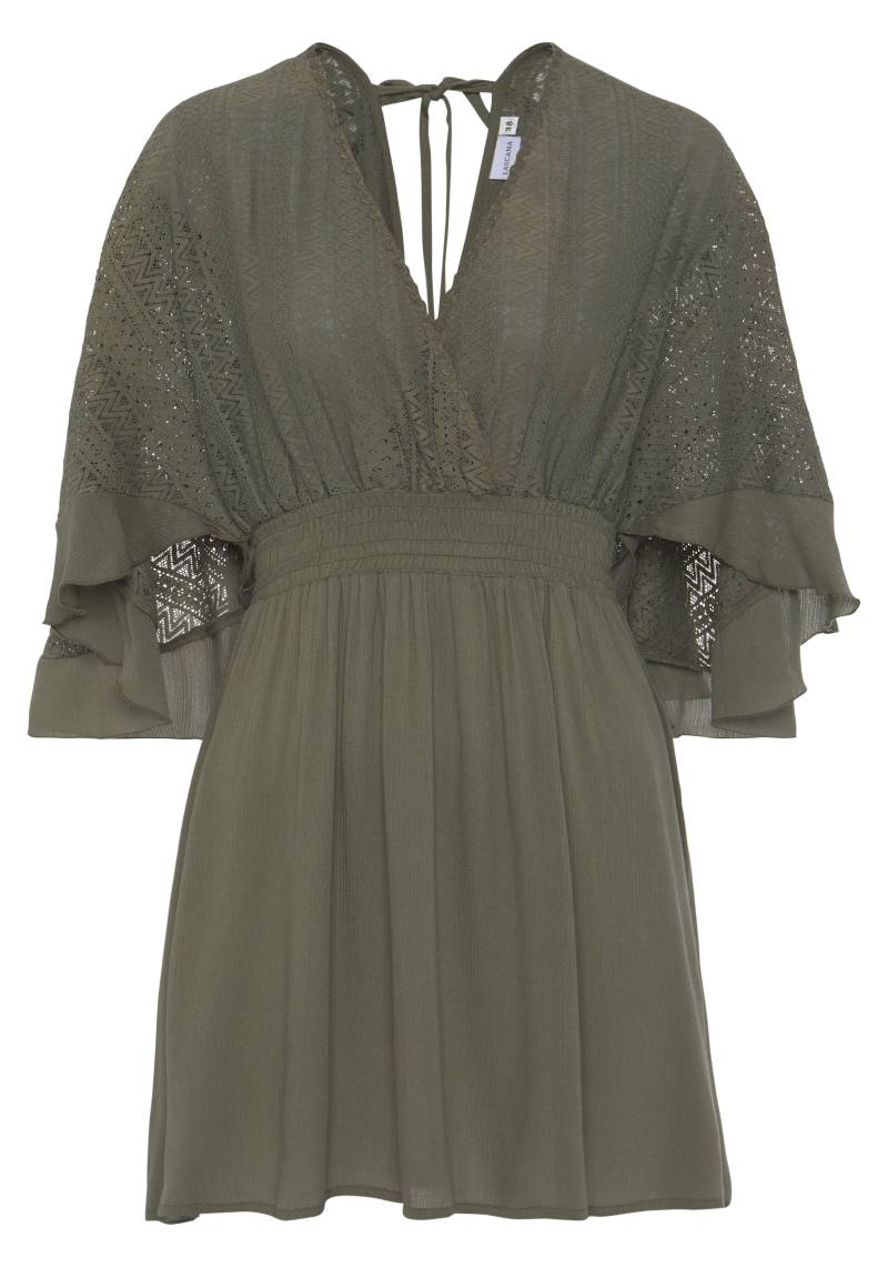 LASCANA - LASCANA Strandkleid khaki - Gr. - 38 von LASCANA
