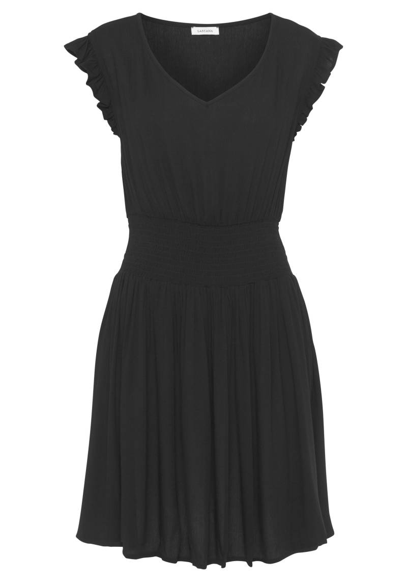 LASCANA - LASCANA Strandkleid schwarz - Gr. - 40 von LASCANA