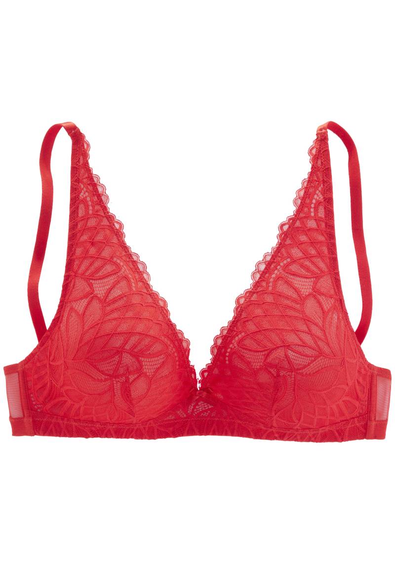 LASCANA - LASCANA bralette bra red - Gr. - 65E von LASCANA