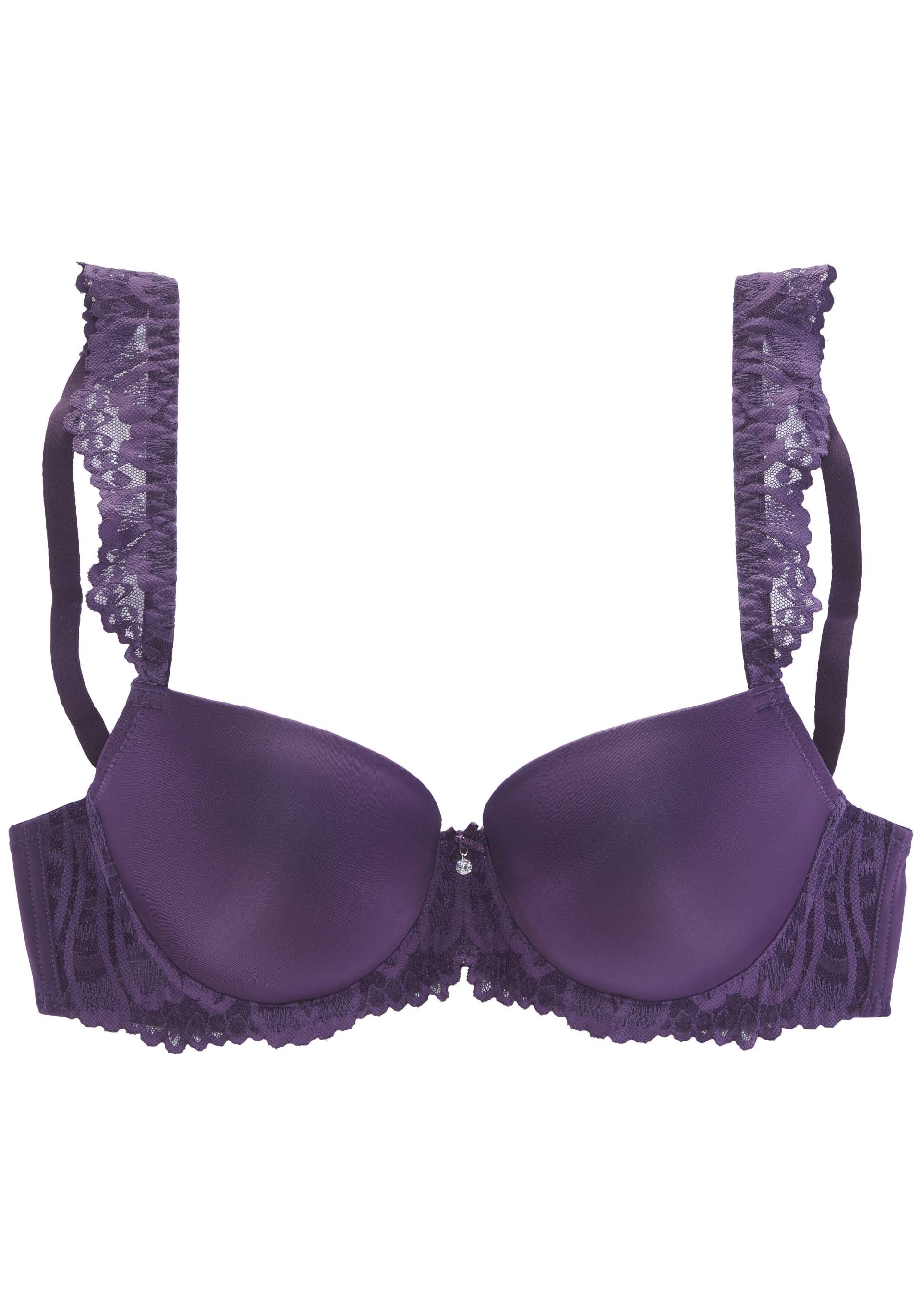 LASCANA - LASCANA foam bra plum - Gr. - 80C von LASCANA