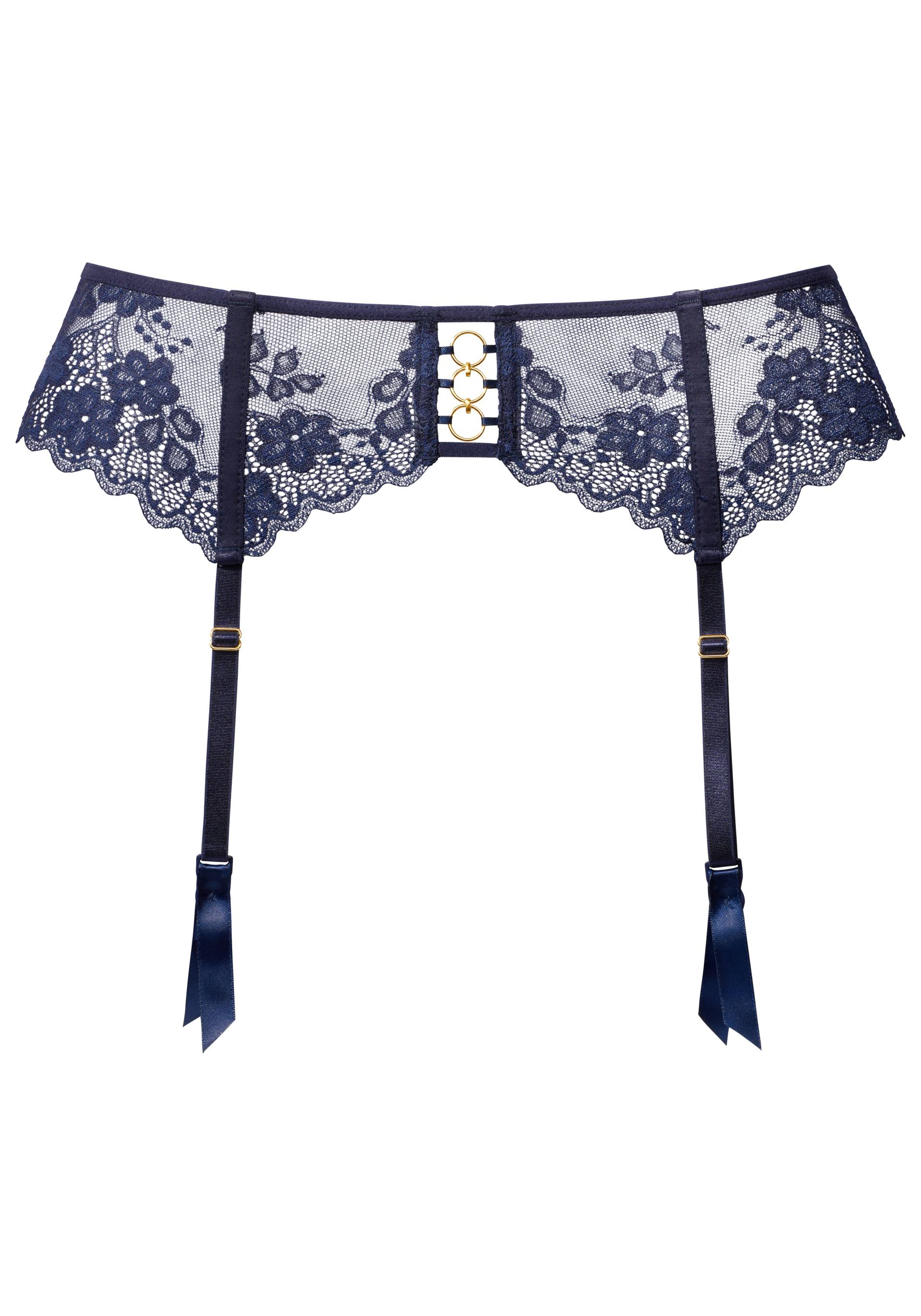 LASCANA - LASCANA garter belt navy - Gr. - 36/38 von LASCANA
