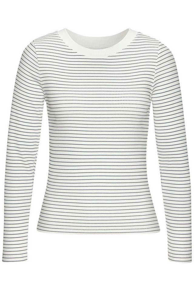 LASCANA Langarmshirt aus Rippware, Streifenshirt von LASCANA