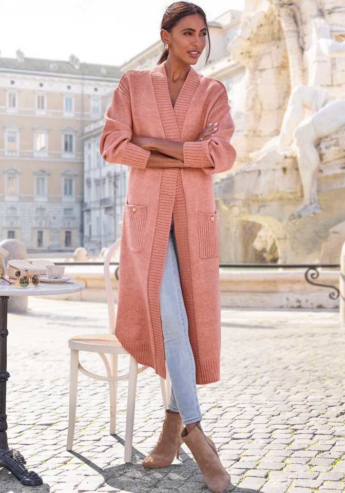 LASCANA Longstrickjacke aus kuscheligem Strick von LASCANA